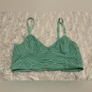 Free People Green Lace Bralette - Mint Green